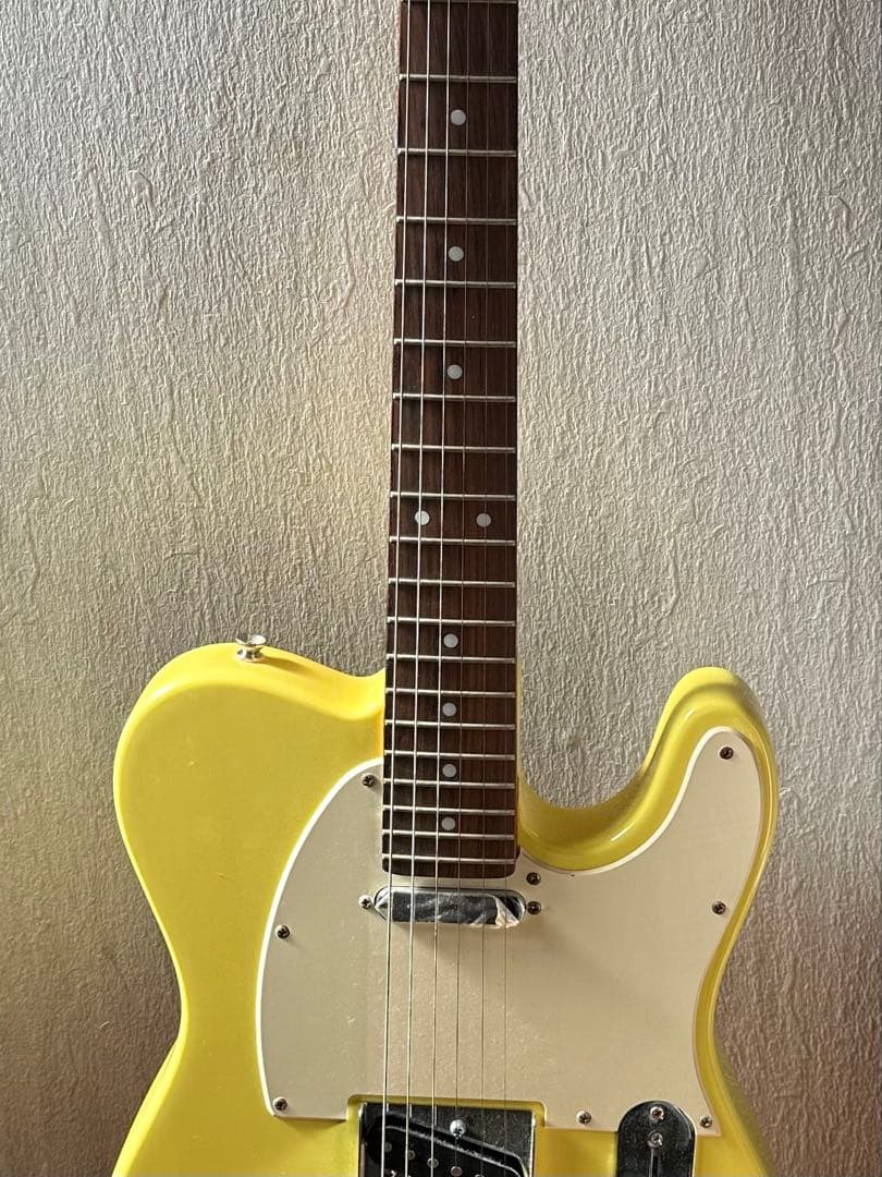 イエロー テレキャスタータイプ エレキギター　バスカーズ