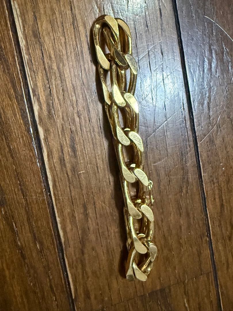 珍品 金巻き3ミクロン激渋ブレスレット19.5cm