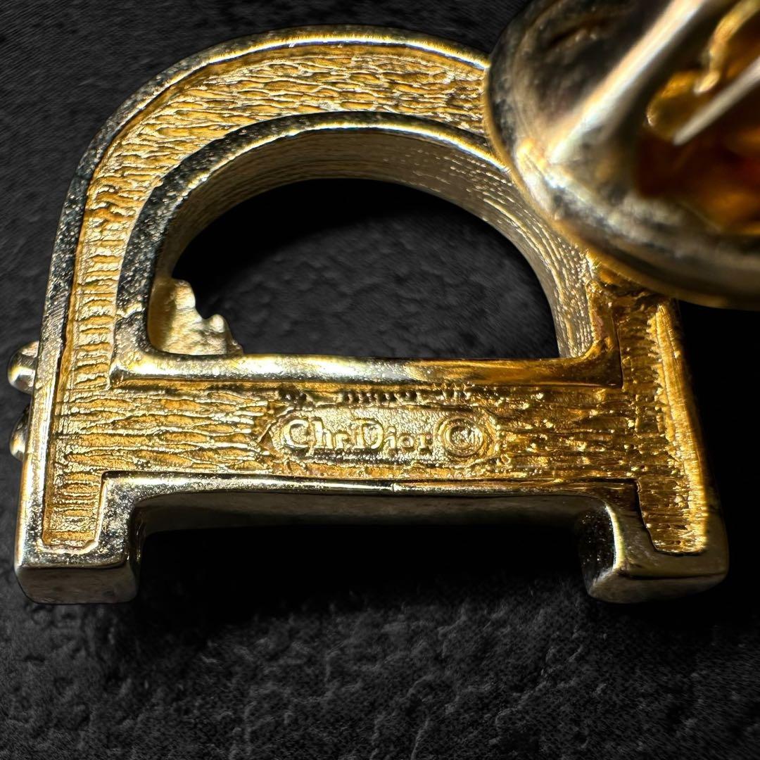 アクセサリー Christian Dior D Logo Bee Gold Brooch