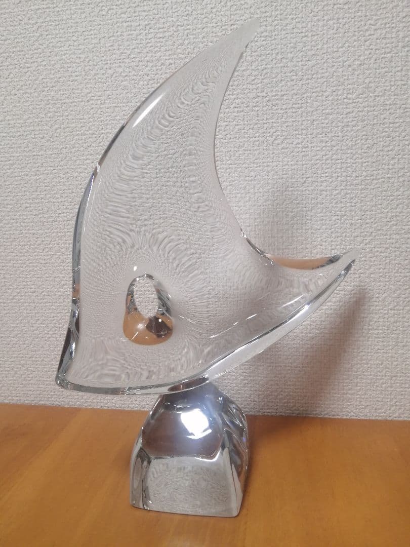 Daum Franceドームクリスタル　エンジェルフィッシュ　魚　アンティーク