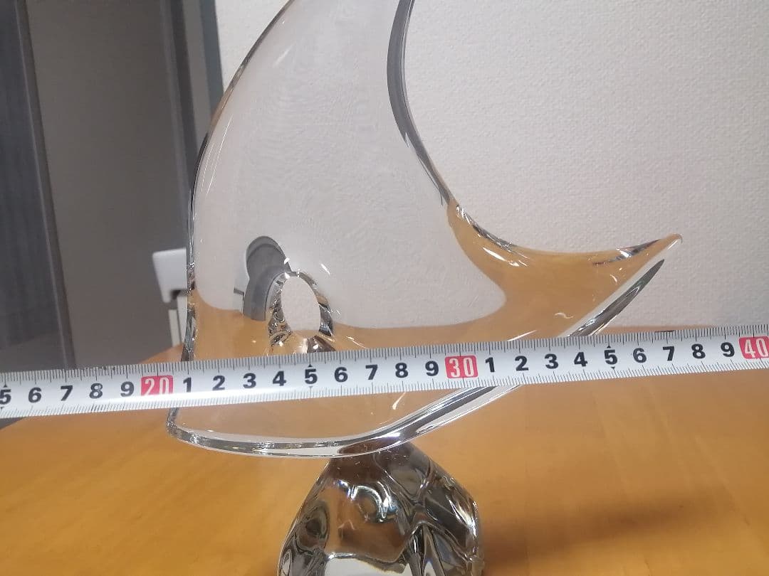 Daum Franceドームクリスタル　エンジェルフィッシュ　魚　アンティーク
