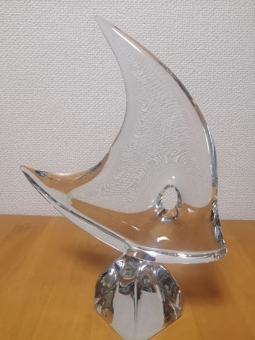 Daum Franceドームクリスタル　エンジェルフィッシュ　魚　アンティーク