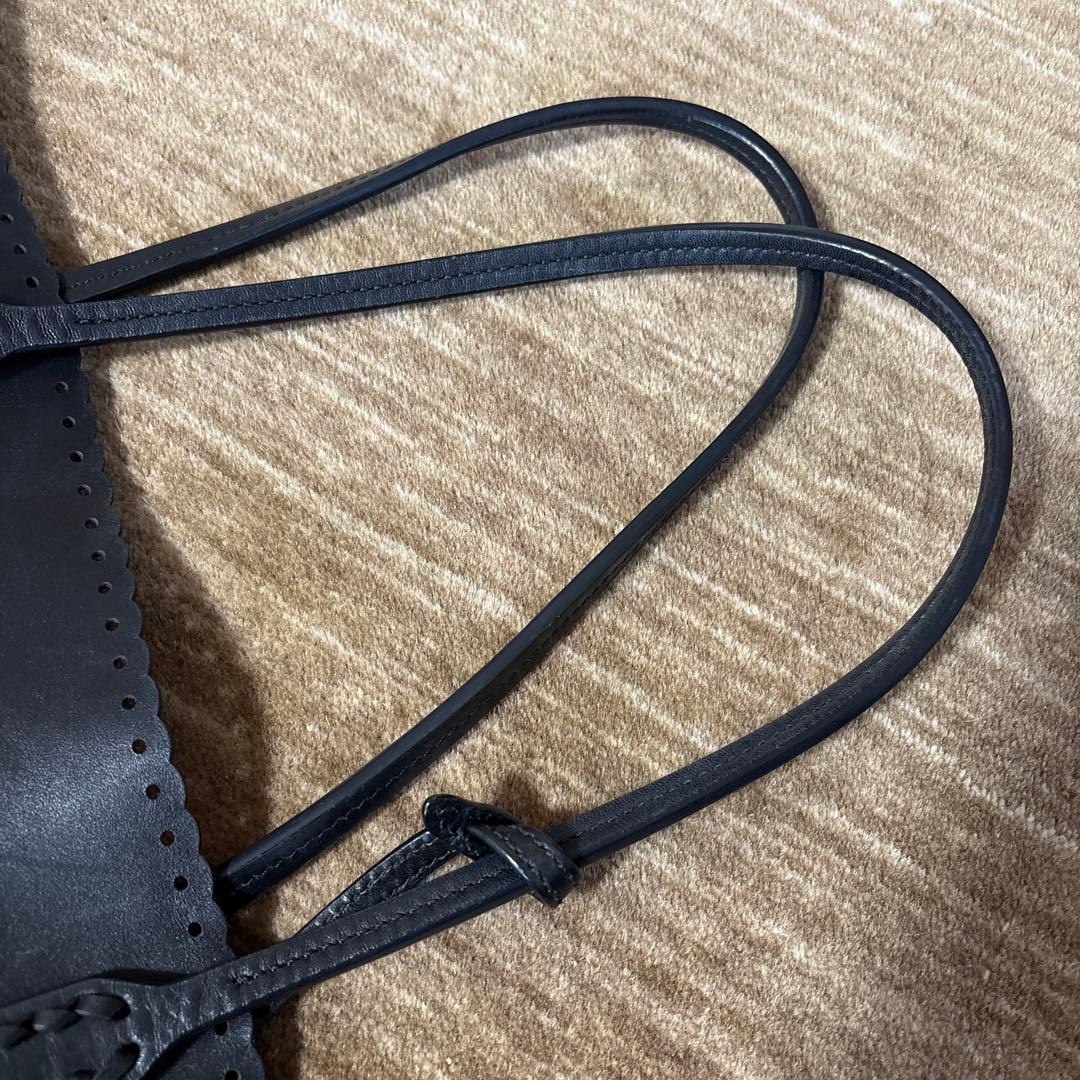 POLO ラルフローレン ブラック レザーバッグ