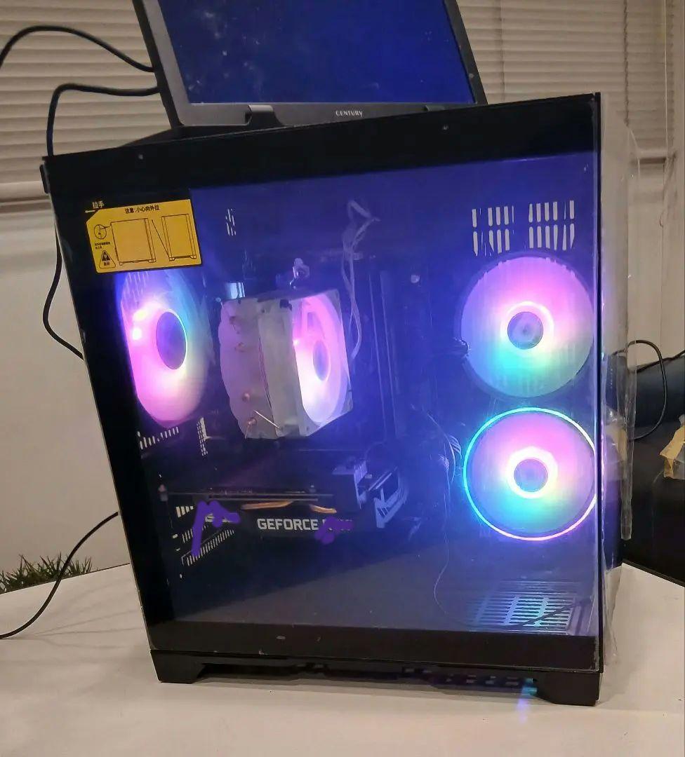 年末特典付intel PC 新品ピラーレスケースARGBファン付