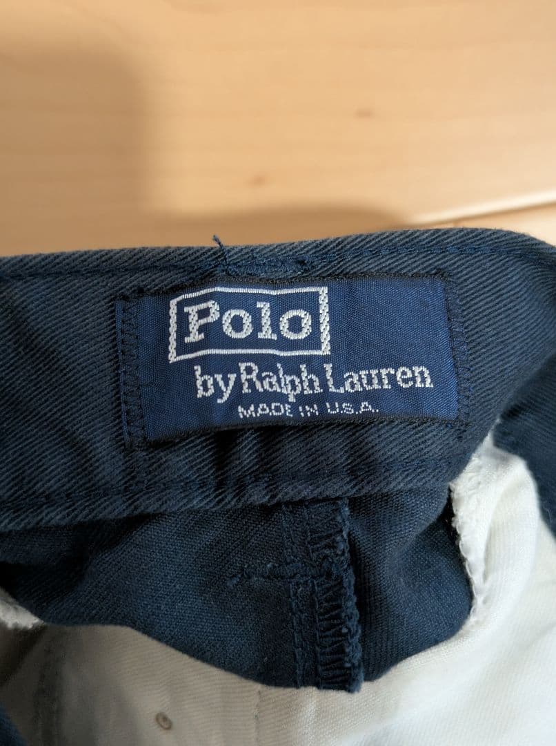 デッドストック　90s ポロ　ラルフローレン　クラシック　ツータック　チノ