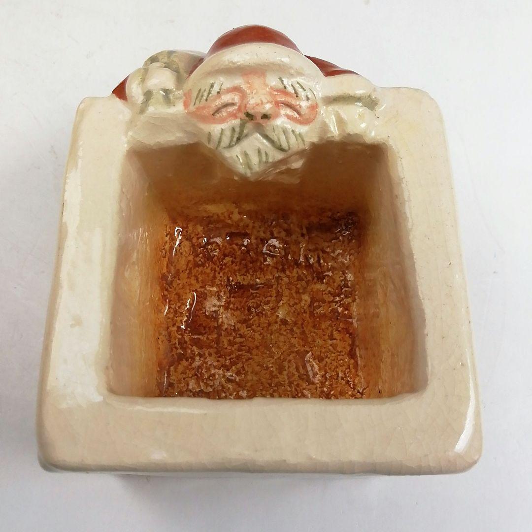 Ｔ８９６　蓋置　『サンタクロース』『伊東桂楽 造』　共箱　茶道具