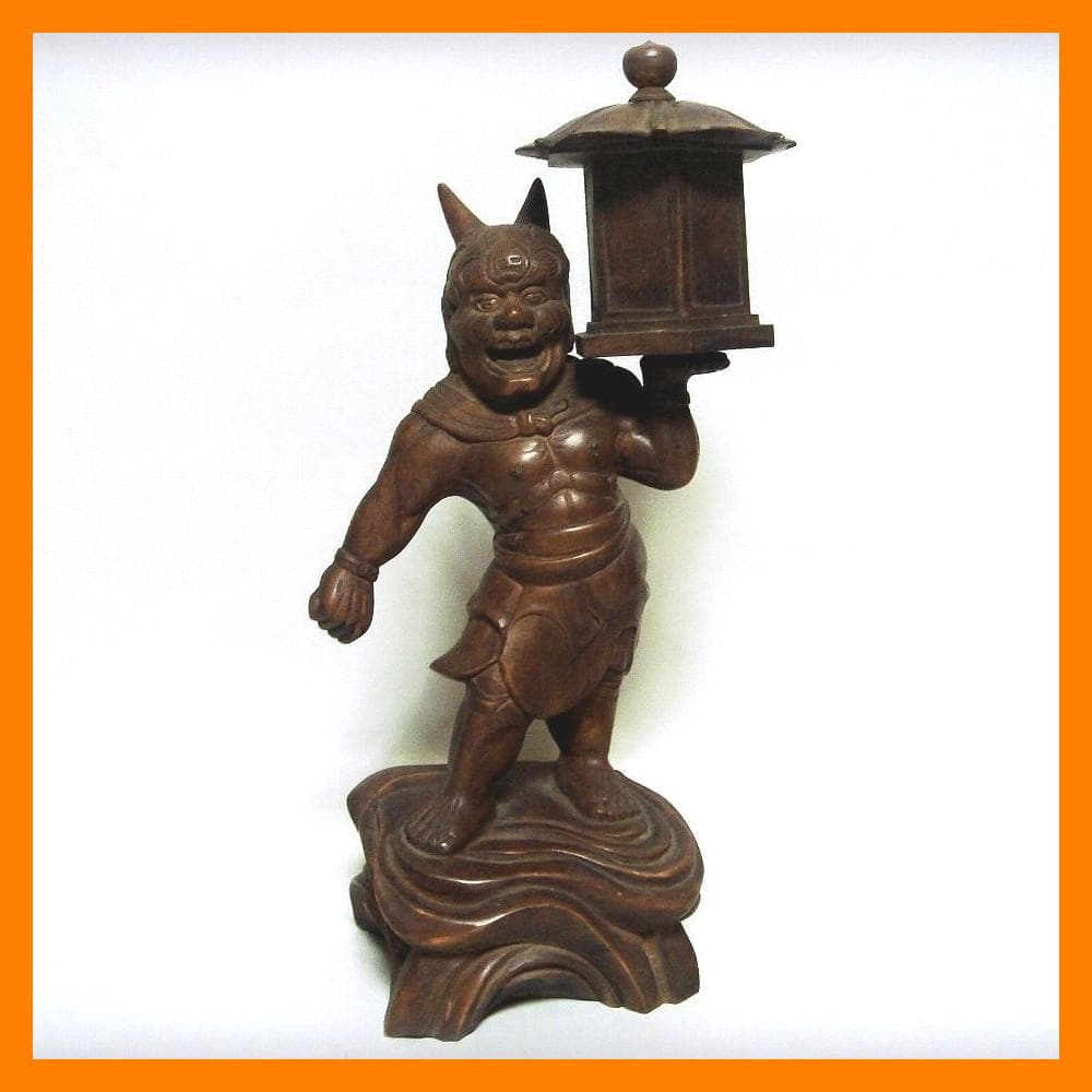 540『木彫 天燈鬼』　/骨董品 古美術 古玩 アンティーク