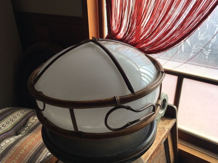 和製　アンティーク　骨董　竹細工　電笠　電傘