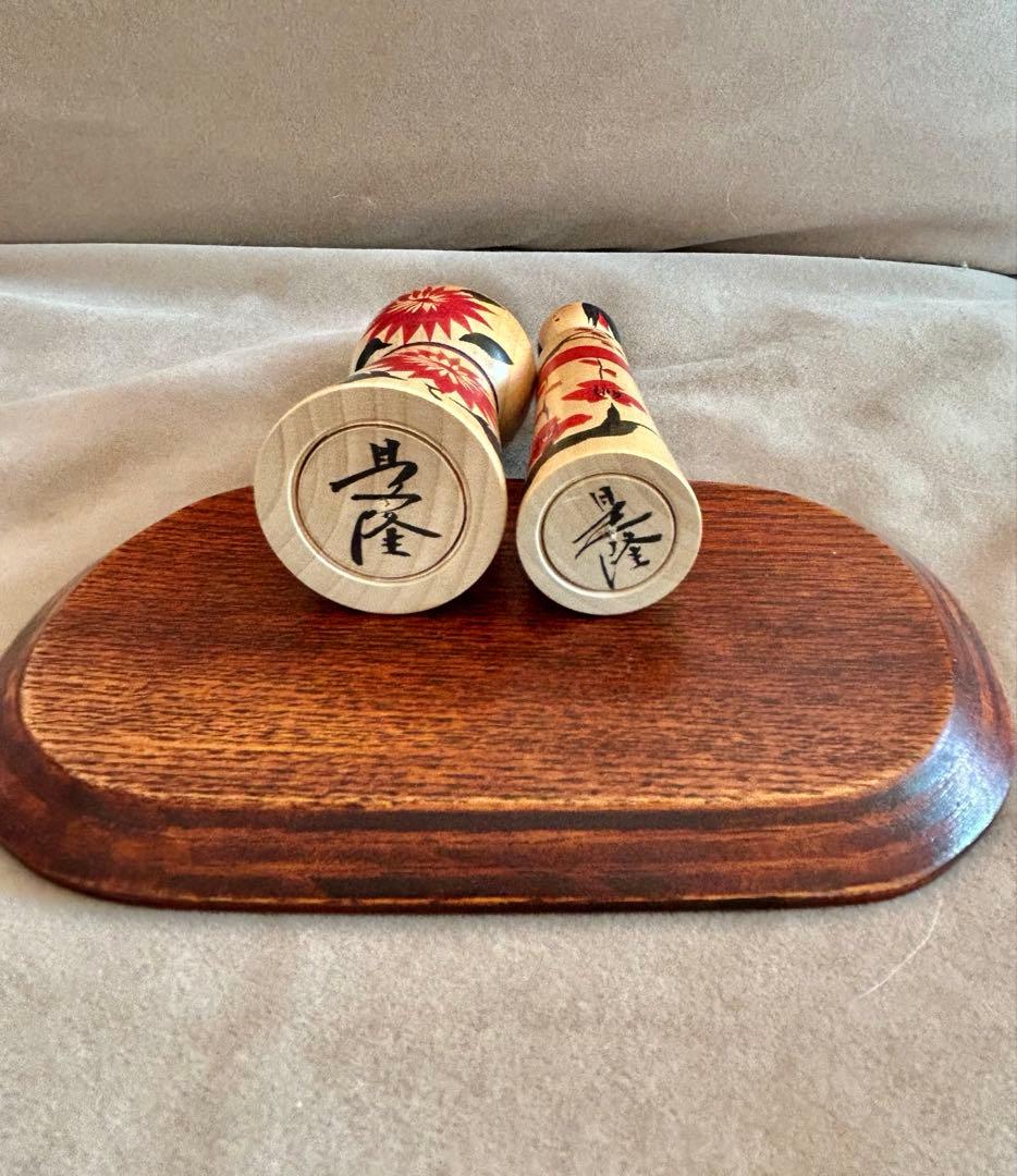 ［美品］こけし雛 柿澤是隆 鳴子こけし