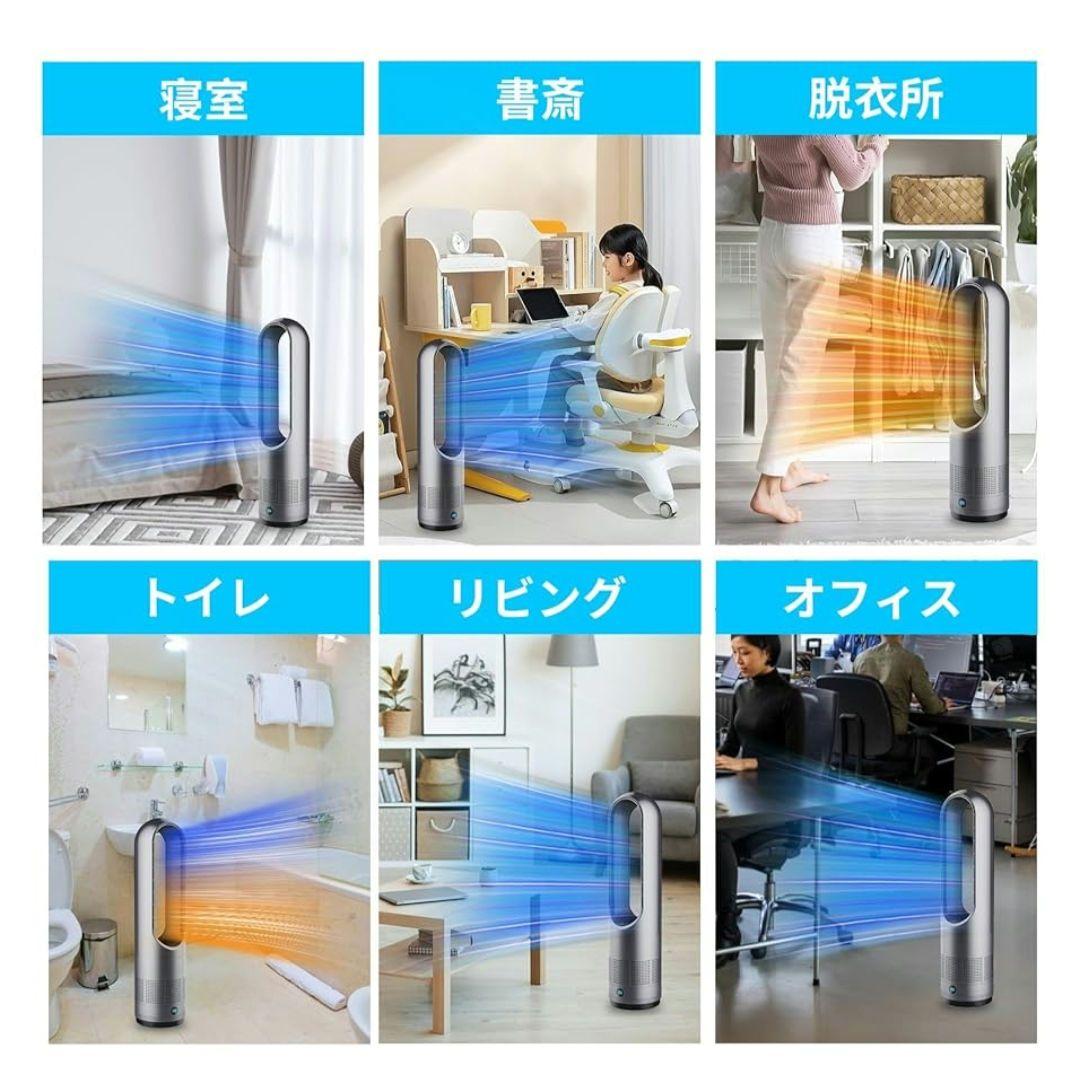 ❤✨️ 冷暖兼用 羽なし 扇風機 ✨️ グレー PSE認証 省エネ ファン