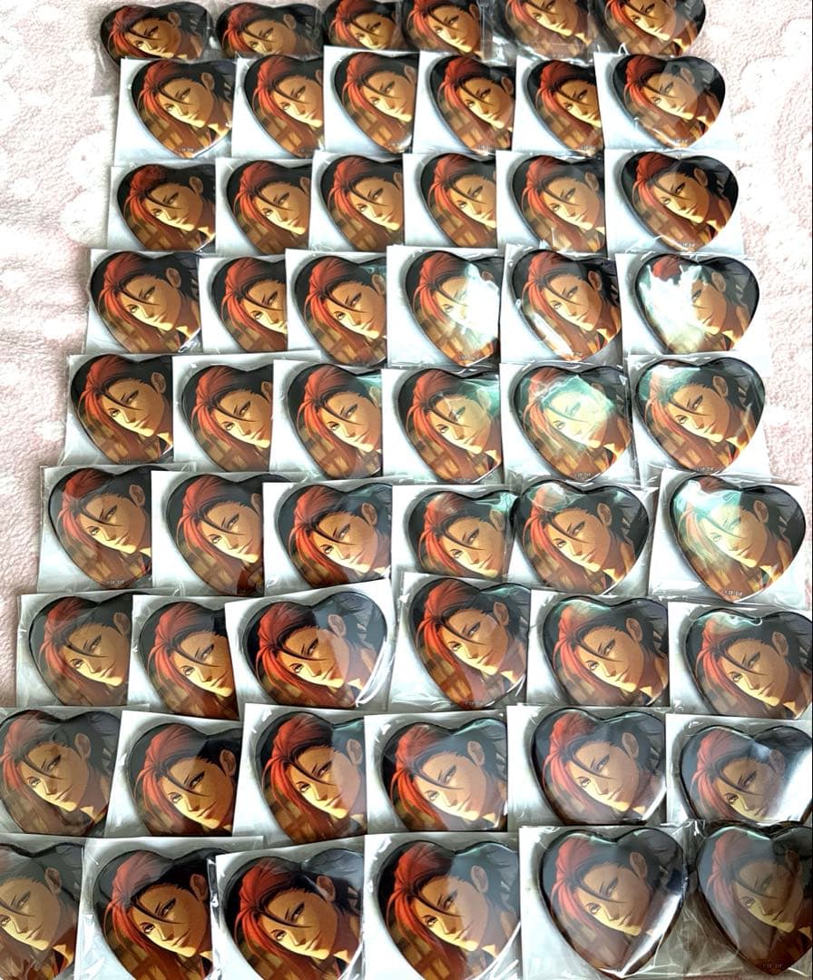 薄桜鬼　遊戯録　アニメガ　ソフマップ　ビックカメラ　ハート缶バッジ　原田　54点