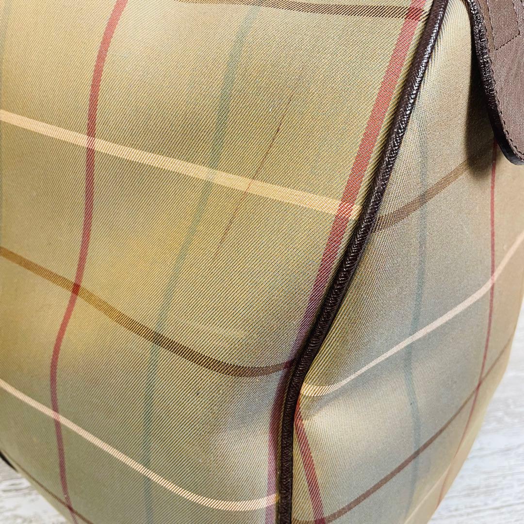 Burberrys バーバリー ボストンバッグ チェックビンテージ 南京鍵付き