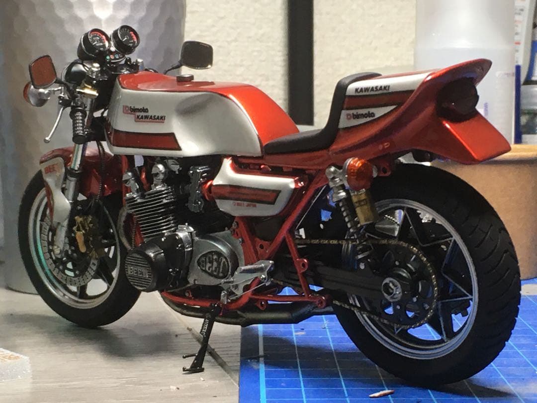 アオシマ Kawasaki Z1 1/12 プラモデル カスタム完成品