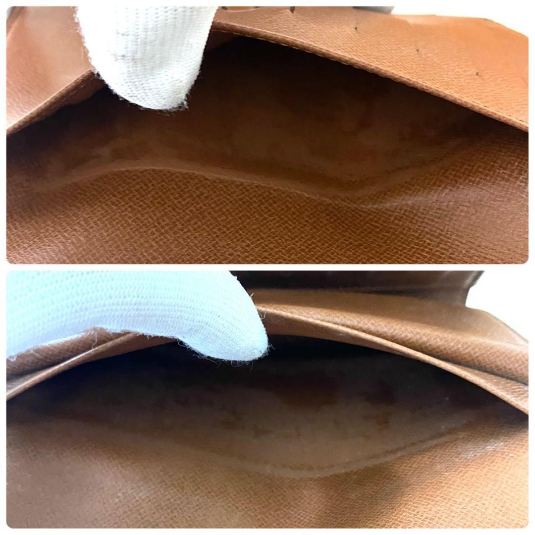 ルイ ヴィトン◎ポルトトレゾール エテュイパピエ モノグラム 三つ折り財布 茶色