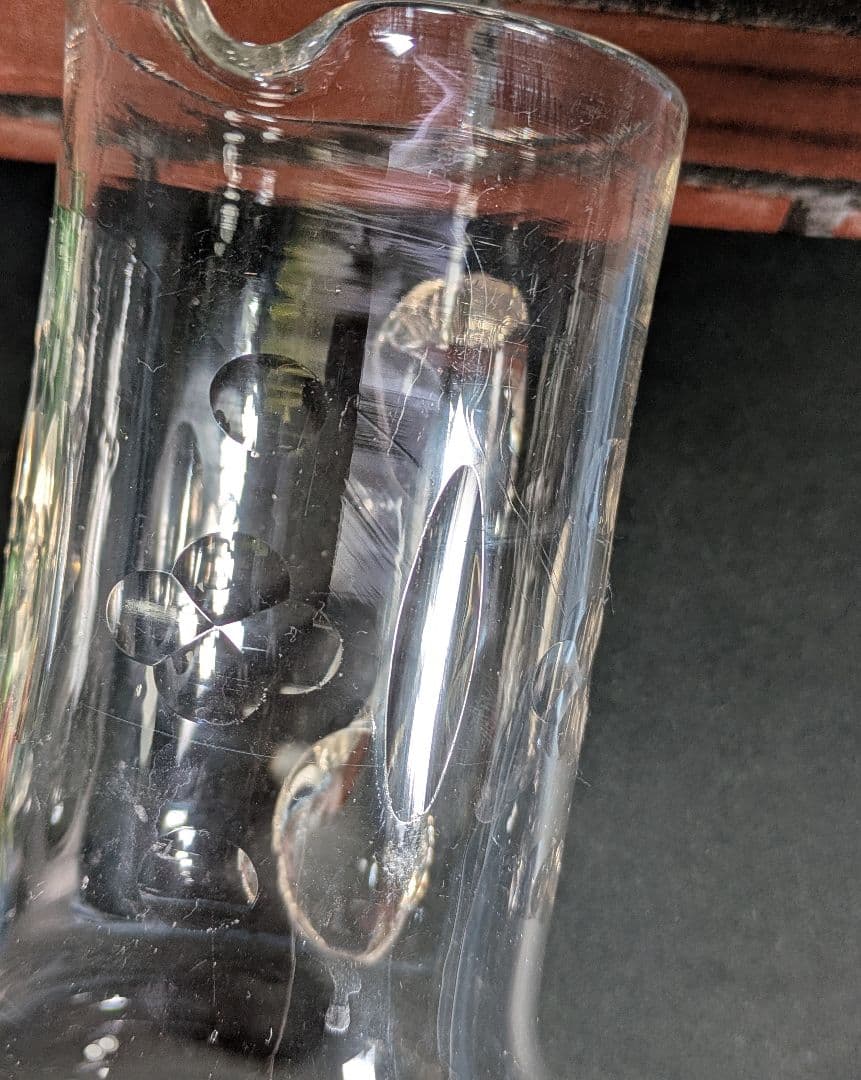 イギリス アンティーク ガラス製 ウォーターピッチャー ジャグ