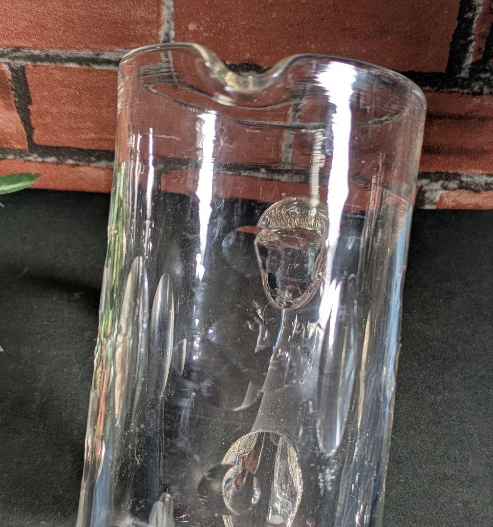 イギリス アンティーク ガラス製 ウォーターピッチャー ジャグ