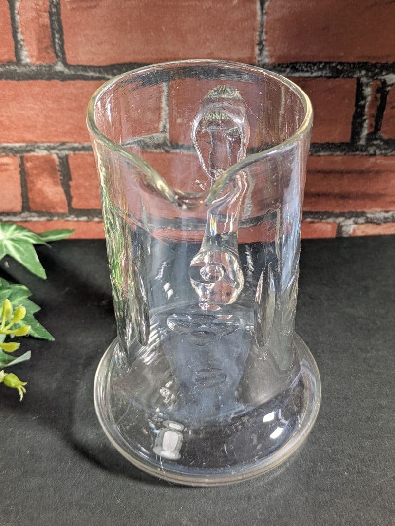 イギリス アンティーク ガラス製 ウォーターピッチャー ジャグ