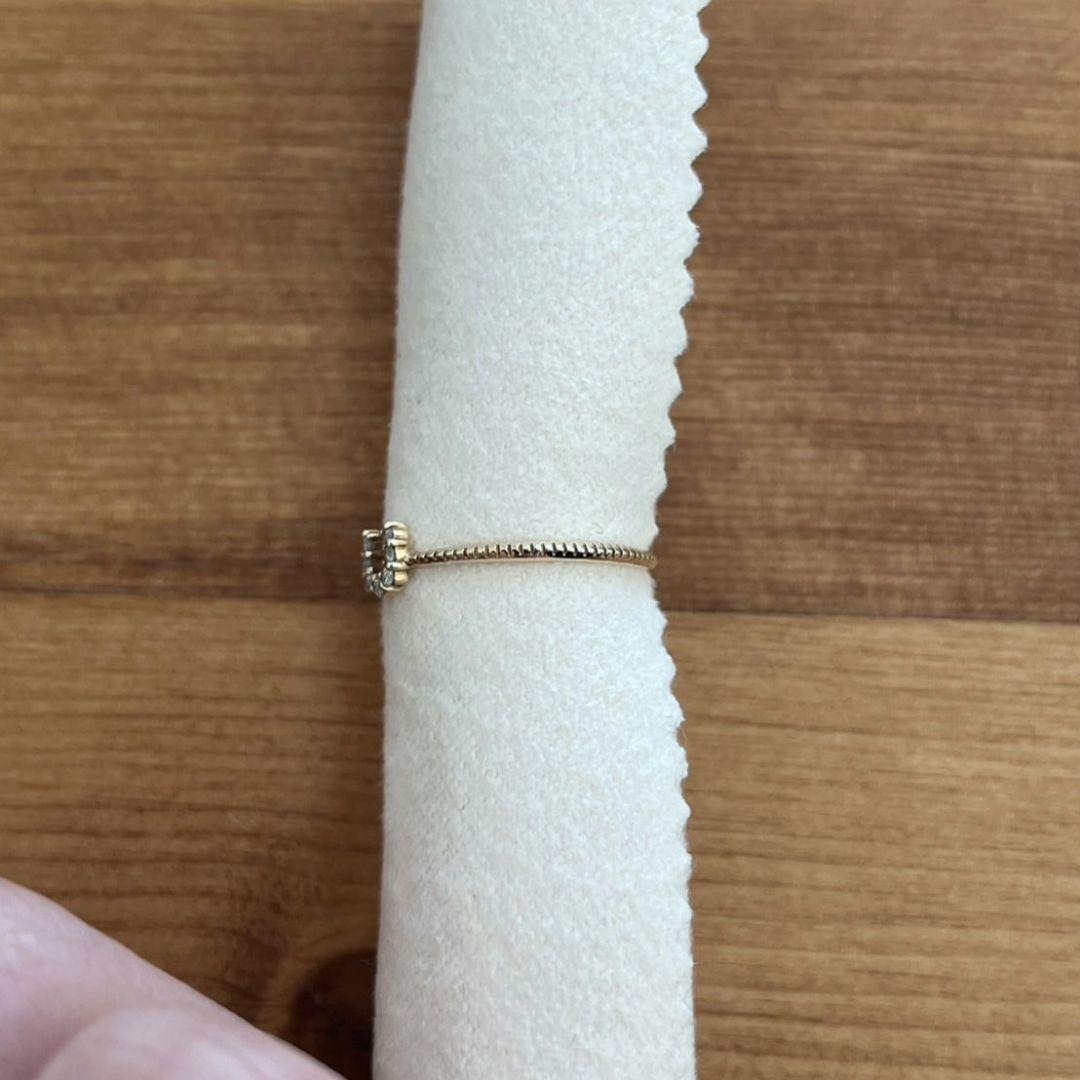 ま*な様 ete K10 ダイヤモンド ホースシュー リング 9号 証明書