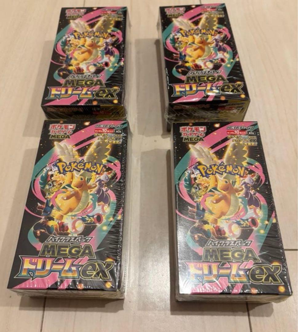 「ポケモンカード」MEGAドリームex 4BOX 新品未開封 シュリンク付き