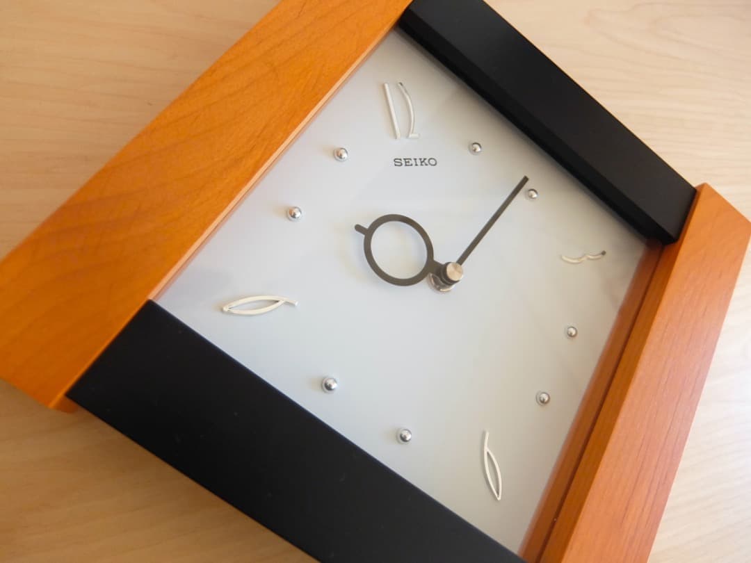 【美品＆動作確認済】80’sヴィンテージSEIKO ポストモダンデザインクロック