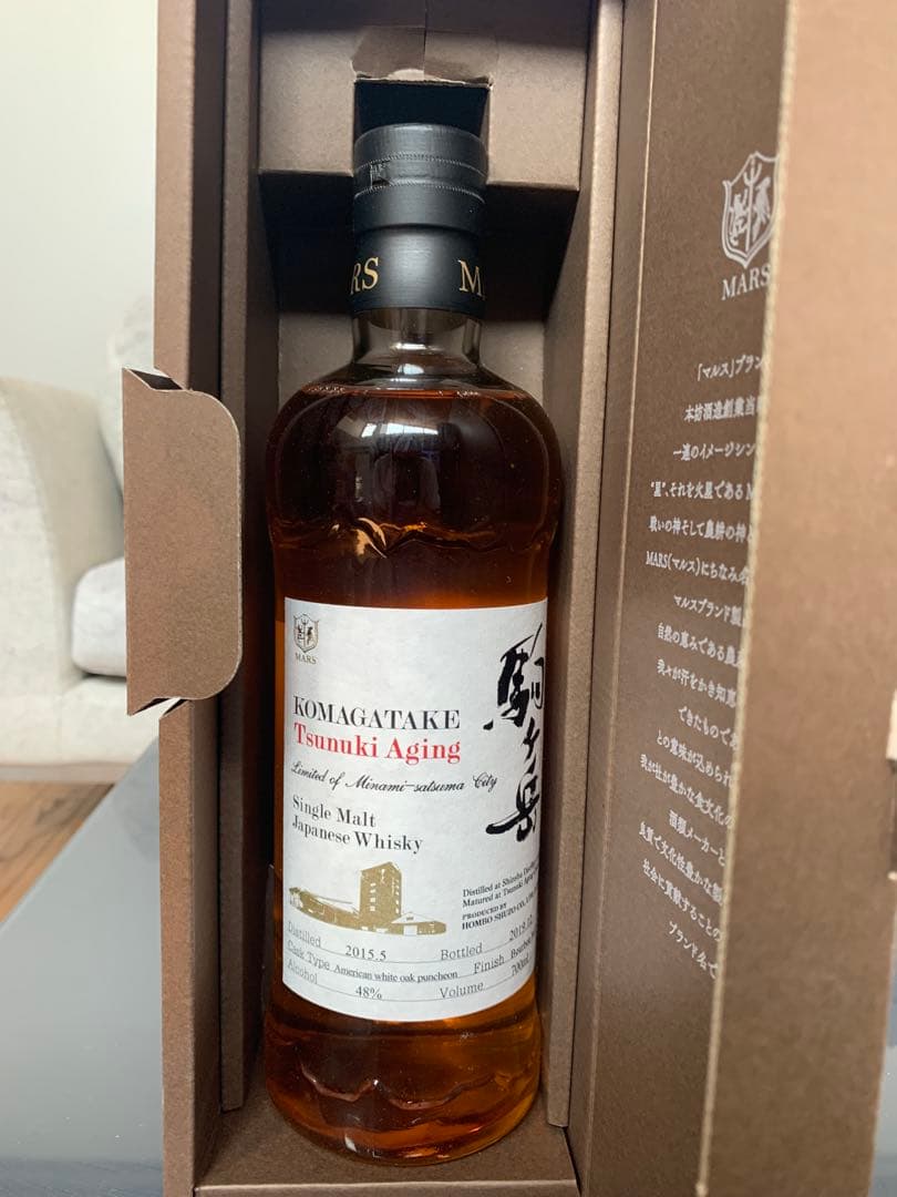 <希少> MARS 駒ヶ岳　津貫エージング　2019年　限定ボトル　箱付
