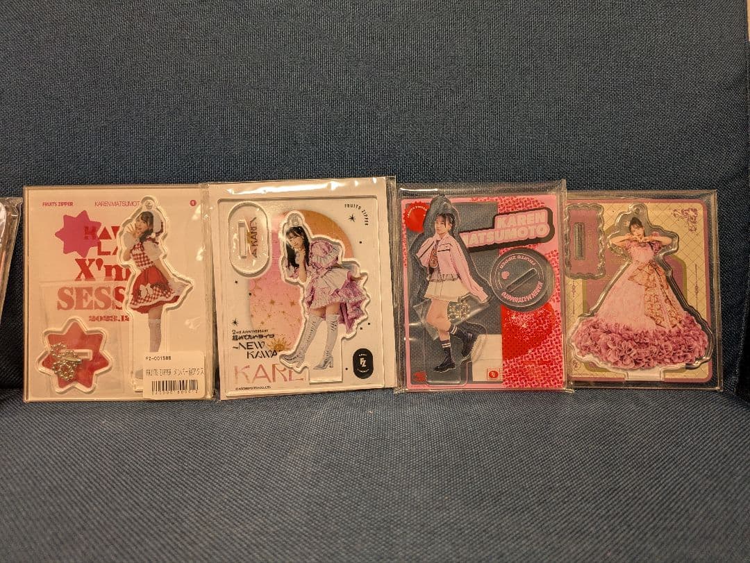 引退品　松本かれんアクスタセット　22種　フルーツジッパー