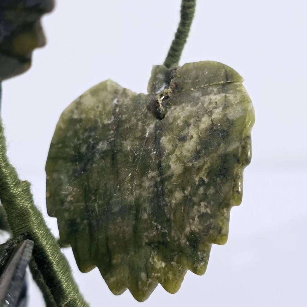 希少品 美術品 工芸品 置物　天然石 玉石 葡萄 年代物 ぶどう 風水 縁起物