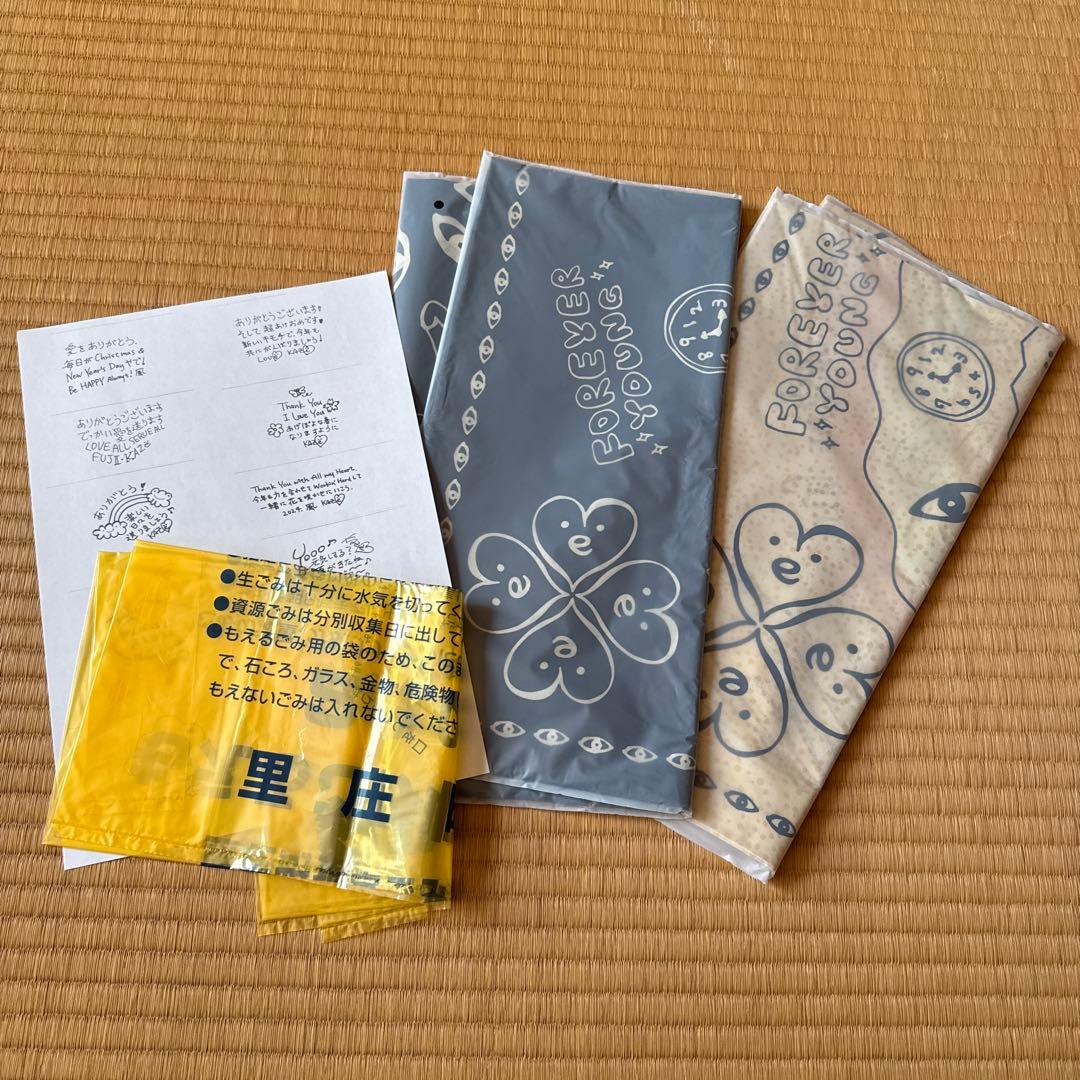 藤井風プレマグッズPrema バンダナブラック&アイボリー２枚セットおまけ付き