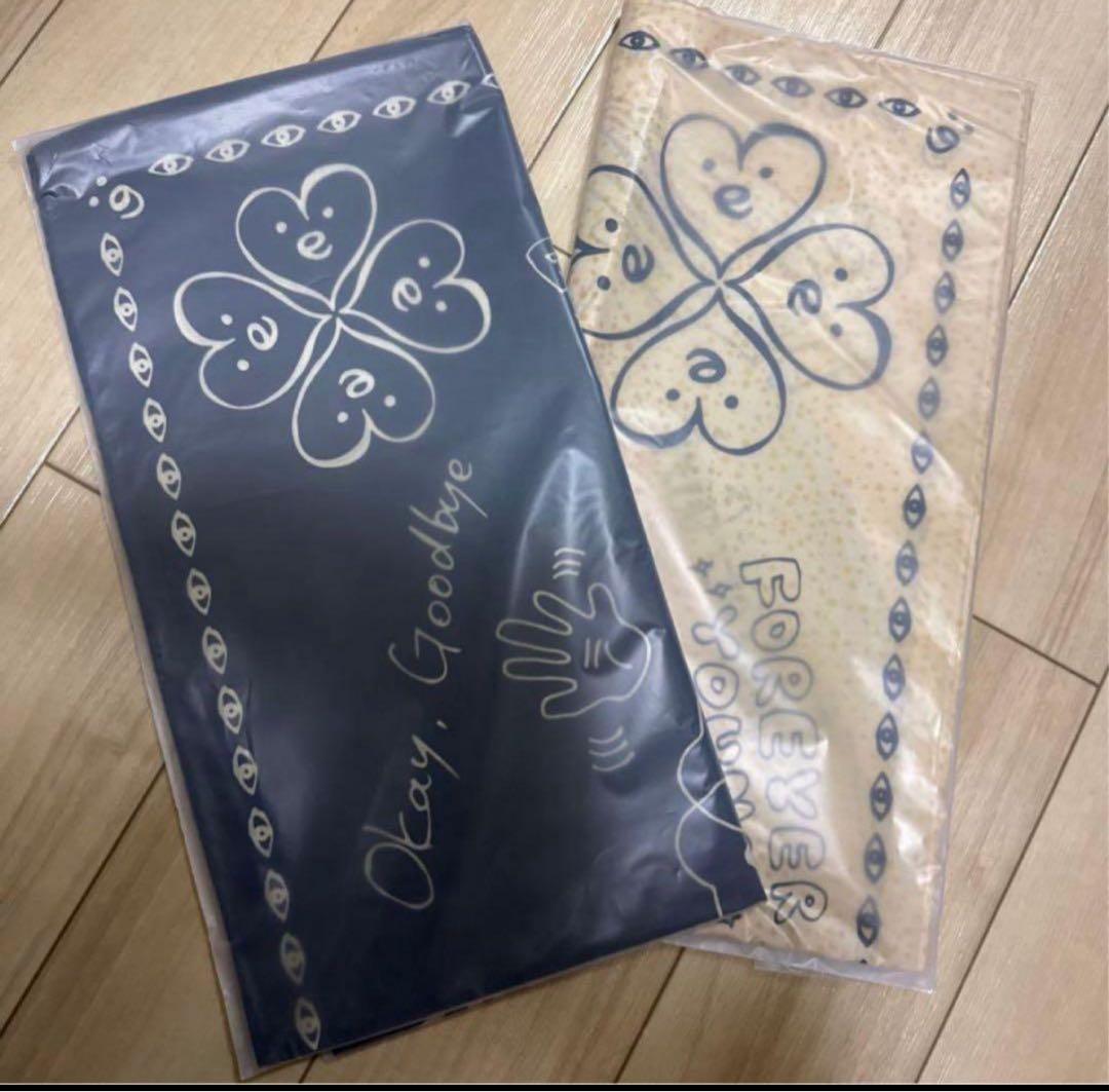 藤井風プレマグッズPrema バンダナブラック&アイボリー２枚セットおまけ付き