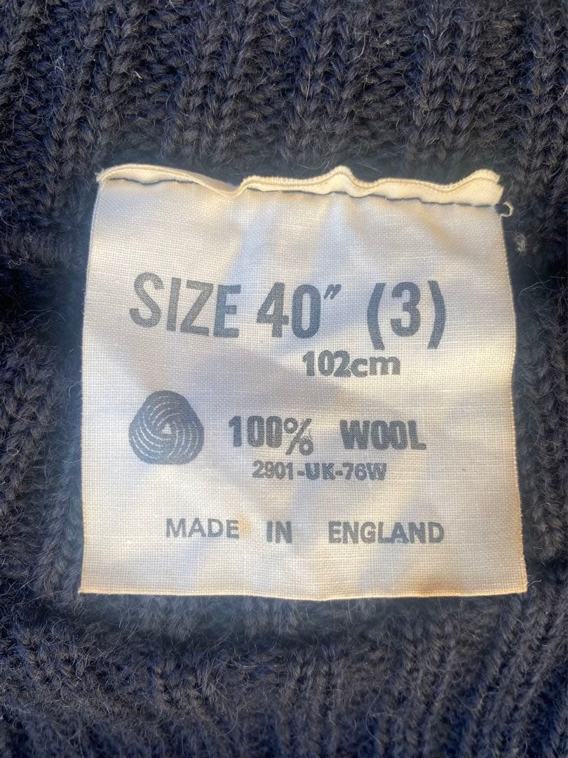 コマンドセーター100%woolサイズ40ミリタリー イギリス製 ヴィンテージ