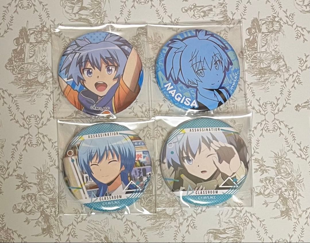 暗殺教室 潮田渚 缶バッジ 4点セット
