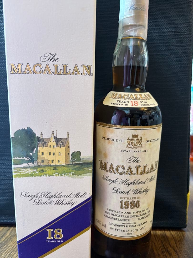 希少 The Macallan 18 Years Old 1980