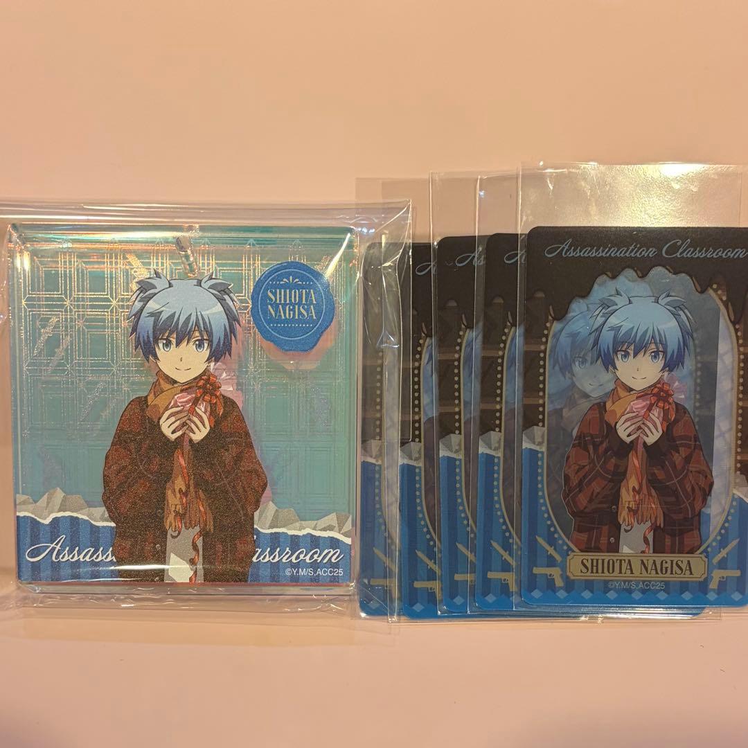 暗殺教室　ジャンフェス　ショウワノート　潮田渚　クリアカード　5枚　ブロッキー