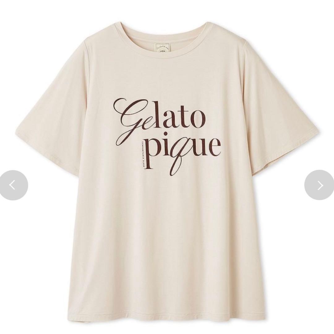 ジェラートピケ ジェラピケ 【接触冷感】レーヨンロゴTシャツ ショートパンツ