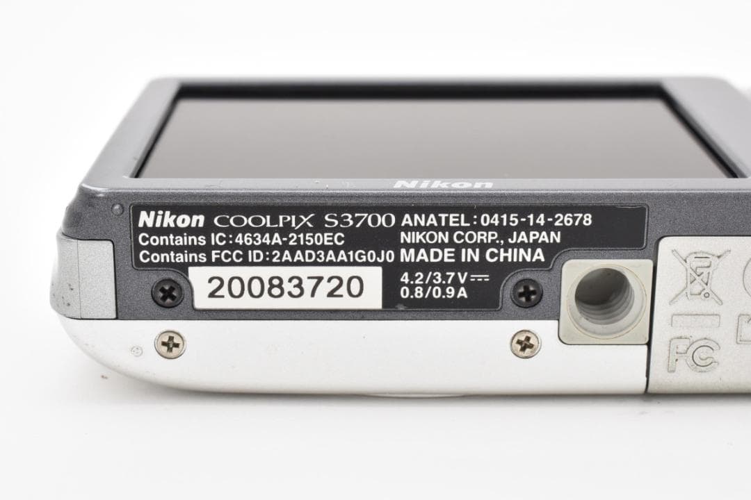 Nikon COOLPIX S3700 シルバー コンパクトデジタルカメラ