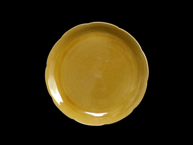 珉平焼　淡路焼　７寸半皿　E699AS-CRu