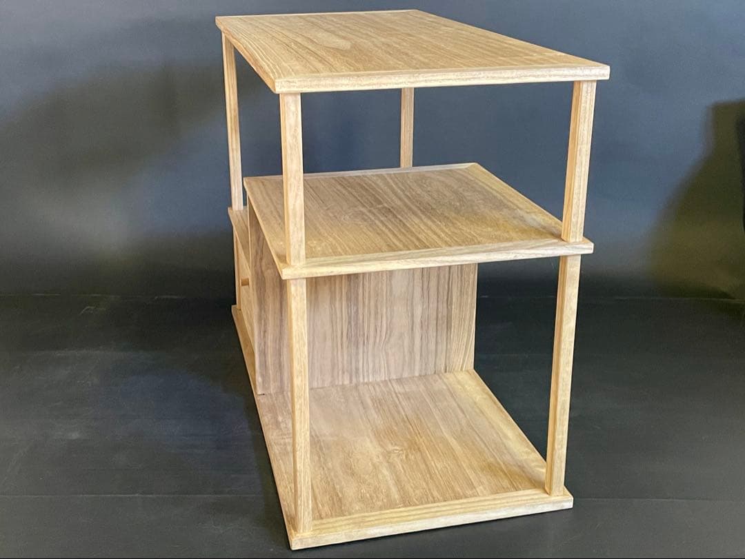 特価❣️『母』 利休好 袋棚 志野棚 組立式 仕舞い箱 茶道具 （26F①）