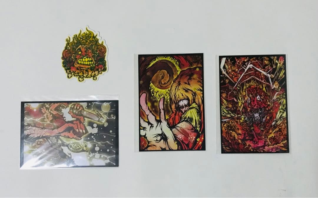 【激レア・アートジャム購入】JAIBON先生 ポストカード3種＆シールセット