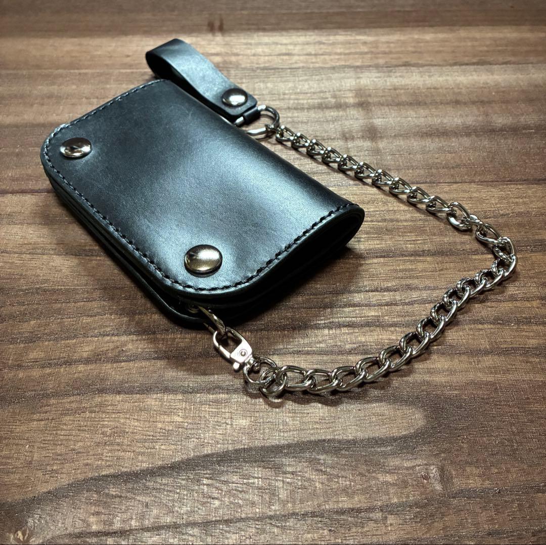 本革牛革ミドルトラッカーウォレット