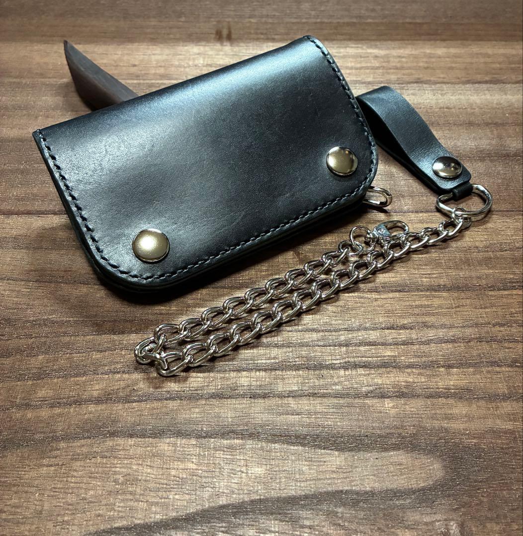 本革牛革ミドルトラッカーウォレット