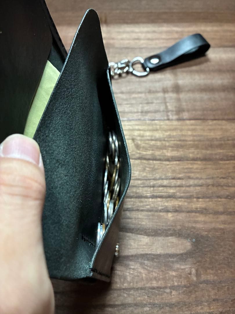 本革牛革ミドルトラッカーウォレット