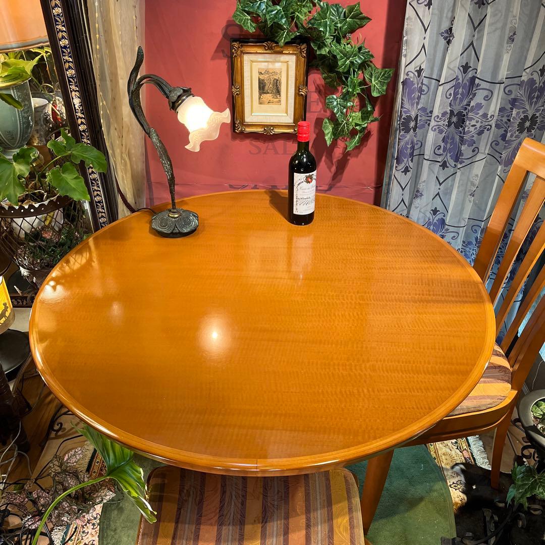 ゆ引き取り価格　カリモク　チターノ　スタイリッシュモダン　ラウンドテーブル