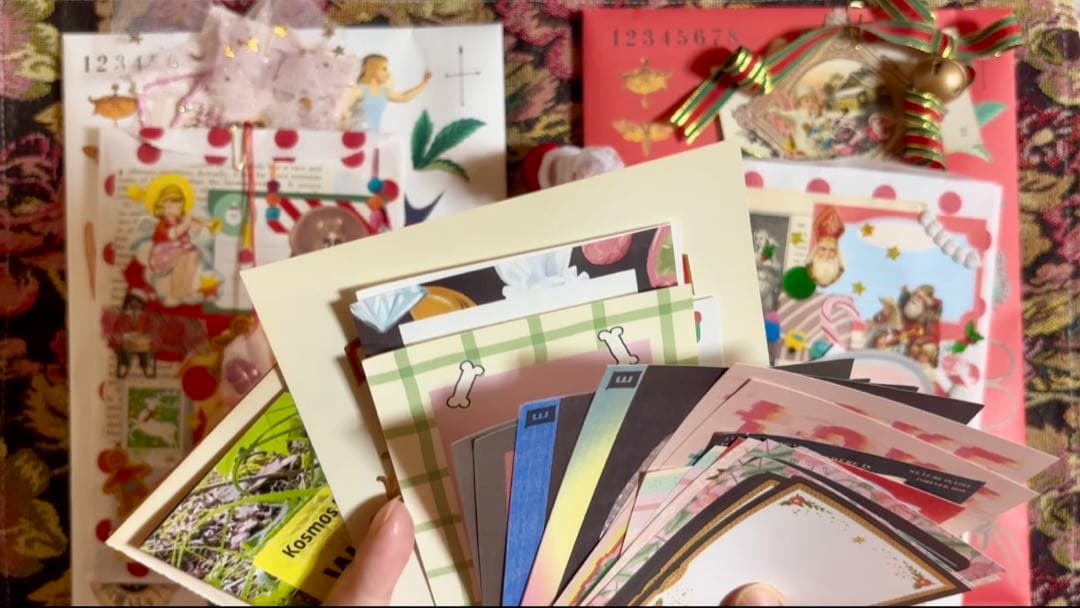 クリスマスおすそ分けファイル　ジャンクジャーナル　コラージュ素材