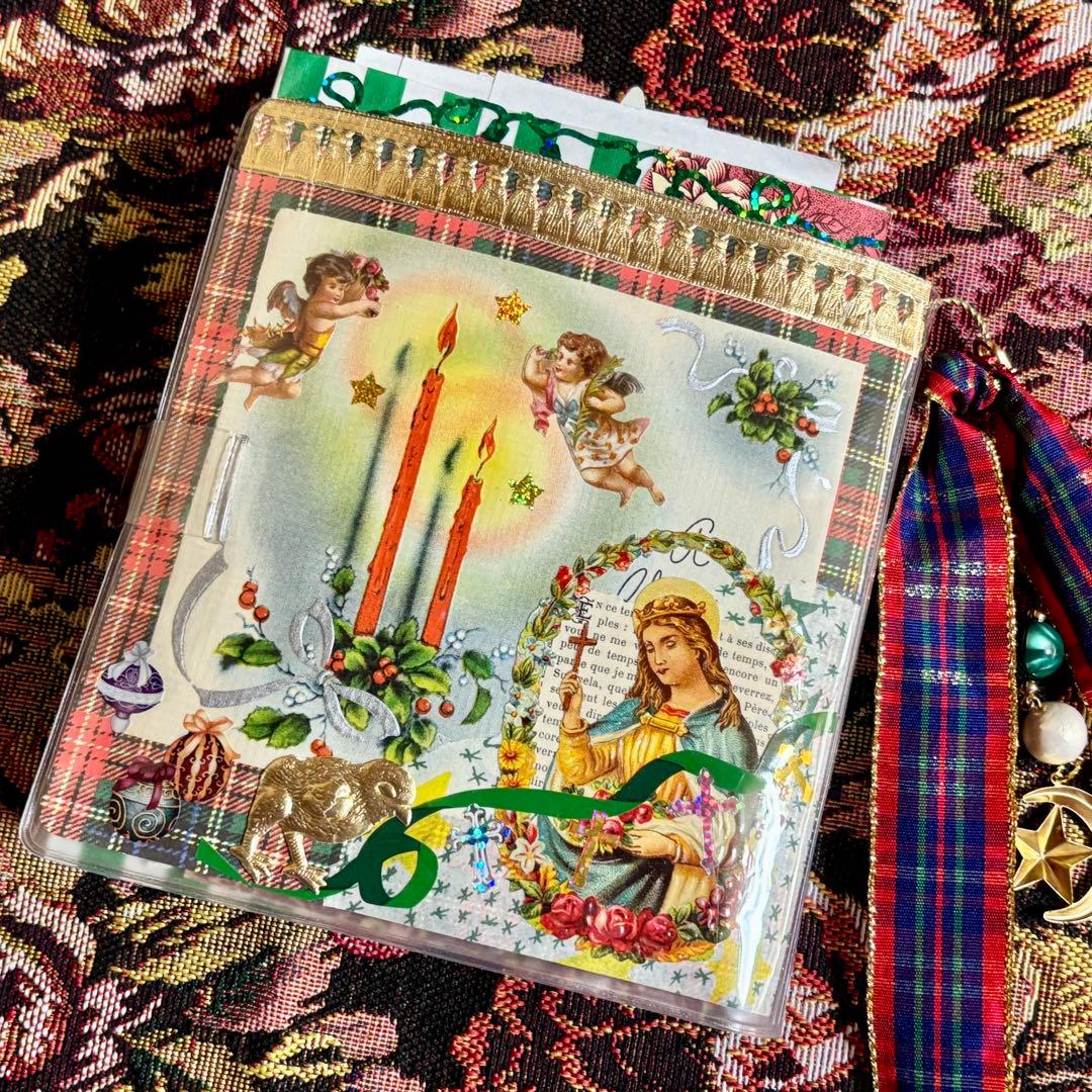 クリスマスおすそ分けファイル　ジャンクジャーナル　コラージュ素材