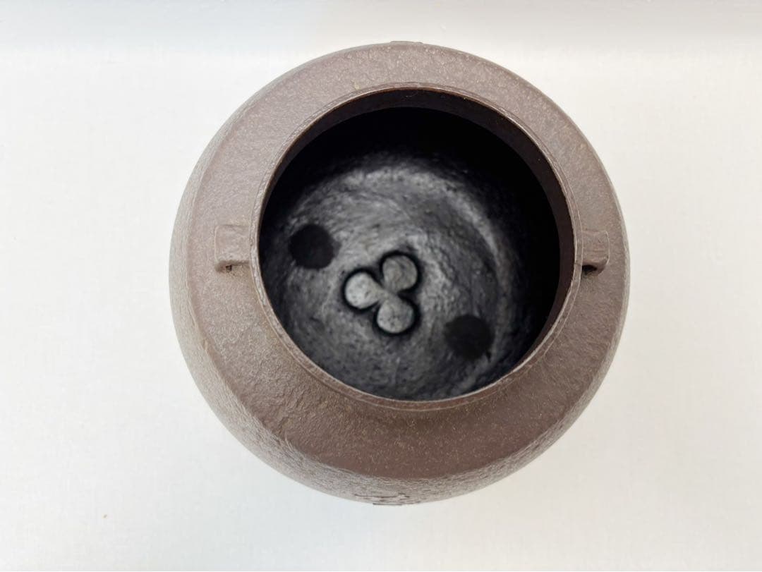 未使用 茶道具 人間国宝 釜師 高橋敬典造 旦座釜 釜印 金属工芸 茶釜 共箱