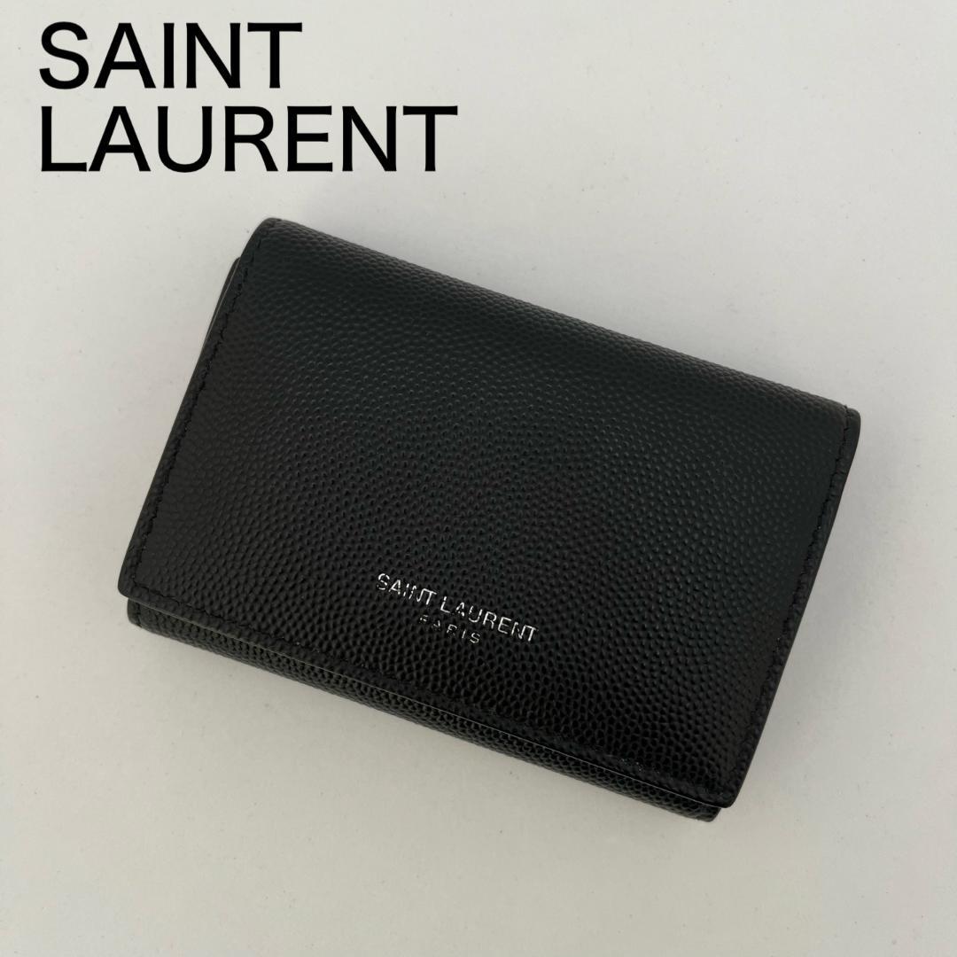 サンローラン　キーケース　ブラック　レザー
