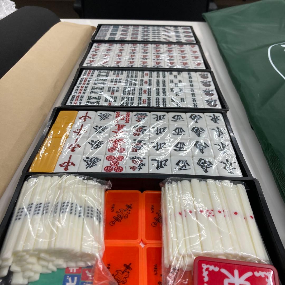 【お得麻雀セット】ジャンクマット プライムギア 麻雀牌、マット新品