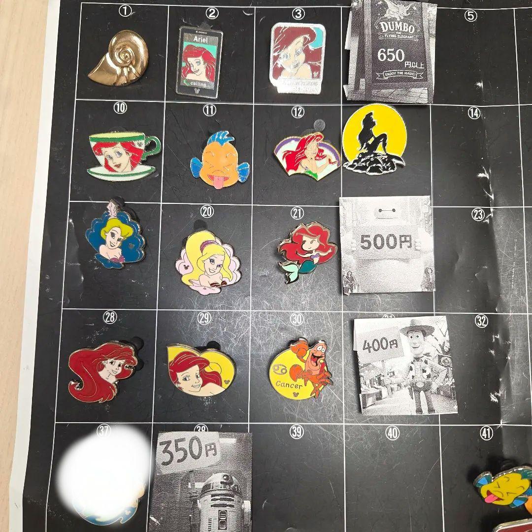 ディズニーピン　アリエル　フランダー　海外　ピントレ　セット