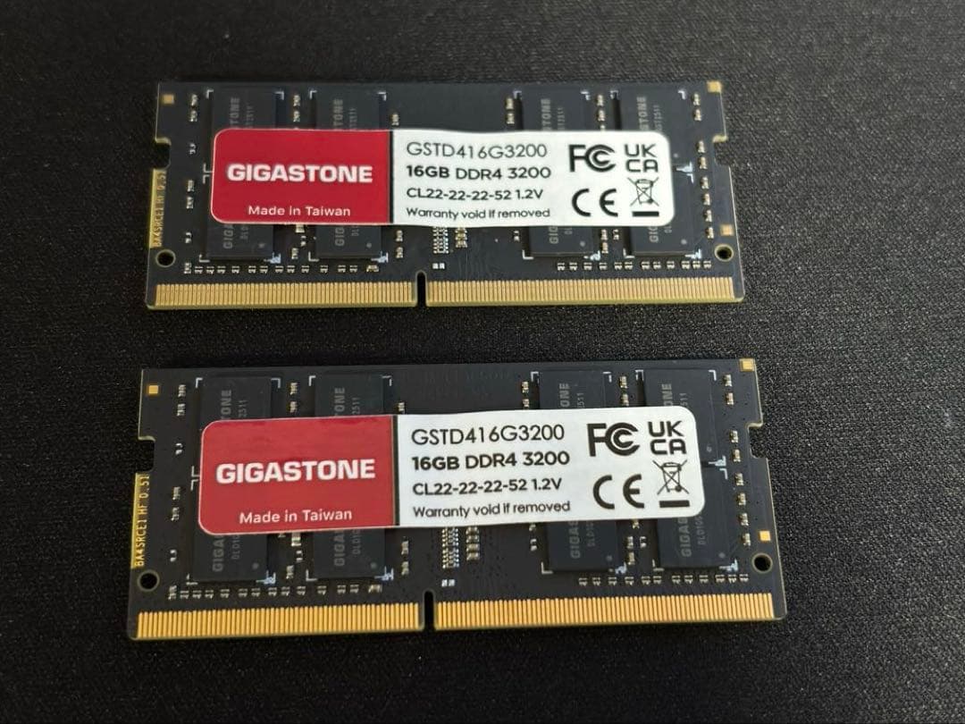 米*茶様 GIGASTONE DDR4-3200 32GB(16GB2枚)メモリ