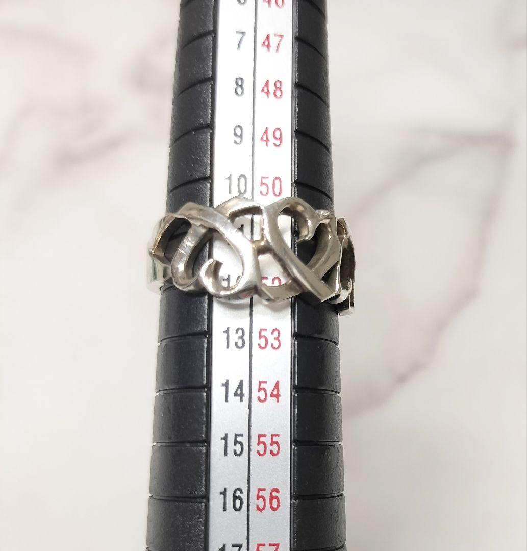 【美品】ティファニー トリプル ラビングハート リング 12号 シルバー 925